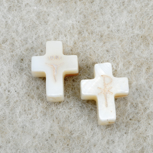 자개 묵주팔찌 십자가 [10×13mm]