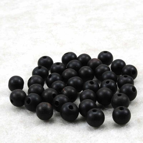 흑단목 묵주알( 50개 단위 판매 )[  8.5mm × 8mm ]